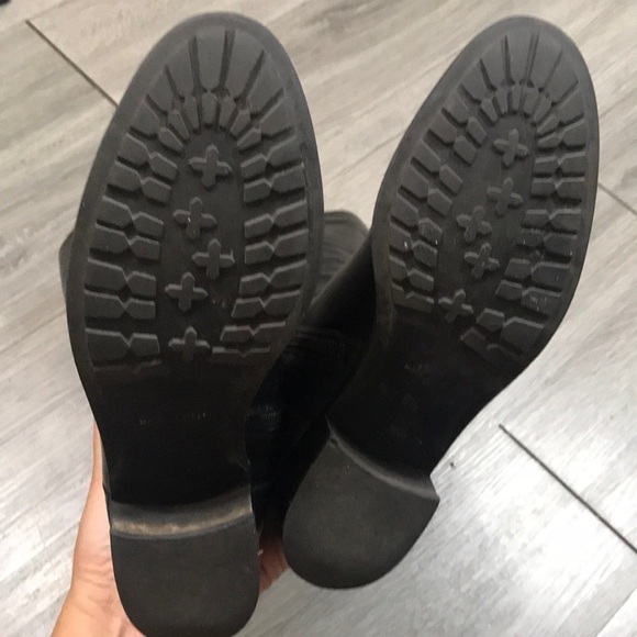 Aquatalia Black Leathwr “Orso” Tall Round Toe Riding Boot size 6.5 - Picture 11 of 12